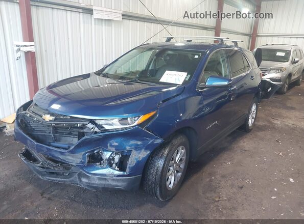2GNAXUEV9K6186926 2019 CHEVROLET EQUINOX Blue Առջևի ձախ երեք քառորդ տեսարան