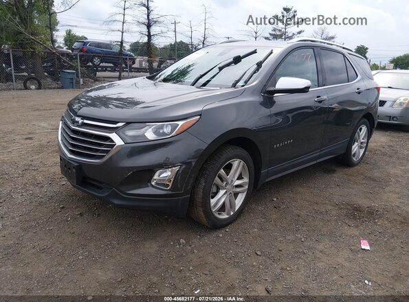 2GNAXVEV2J6249207 2018 CHEVROLET EQUINOX Gray წინა მარცხენა ხედი სამი მეოთხედიდან