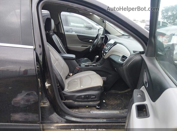 2GNAXVEVXJ6344064 2018 CHEVROLET EQUINOX Black წინა სალონის ხედი