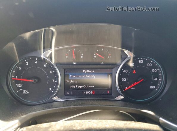 2GNAXVEX4L6188592 2020 CHEVROLET EQUINOX Blue Вид щитка приладів