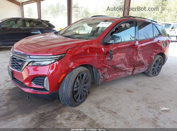 2GNAXWEV4N6126357 2022 CHEVROLET EQUINOX Red წინა მარცხენა ხედი სამი მეოთხედიდან