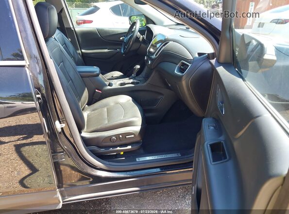 2GNAXWEX0J6268877 2018 CHEVROLET EQUINOX Black წინა სალონის ხედი