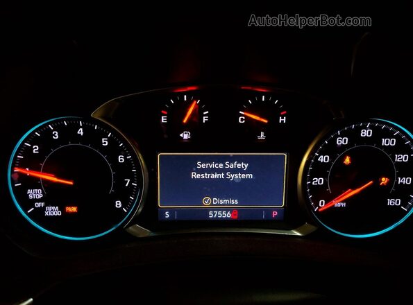 2GNAXXEV2L6243258 2020 CHEVROLET EQUINOX Черный Вид щитка приборов