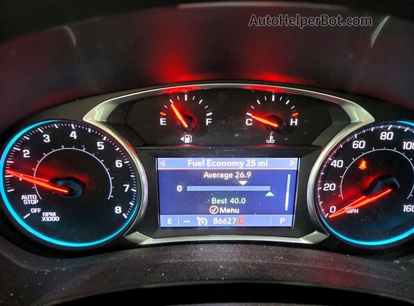 2GNAXXEV5K6284322 2019 CHEVROLET EQUINOX Blue Vista del cuadro de instrumentos