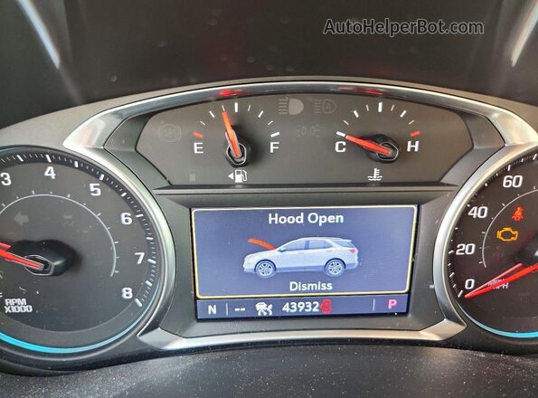 2GNAXYEX0K6130219 2019 CHEVROLET EQUINOX White Instrument cluster view