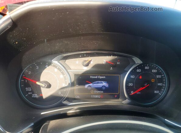 2GNAXYEX1K6173953 2019 CHEVROLET EQUINOX Red ხელსაწყოთა პანელის ხედი
