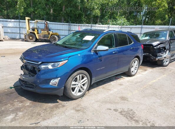 2GNAXYEX2K6143215 2019 CHEVROLET EQUINOX Blue Առջևի ձախ երեք քառորդ տեսարան