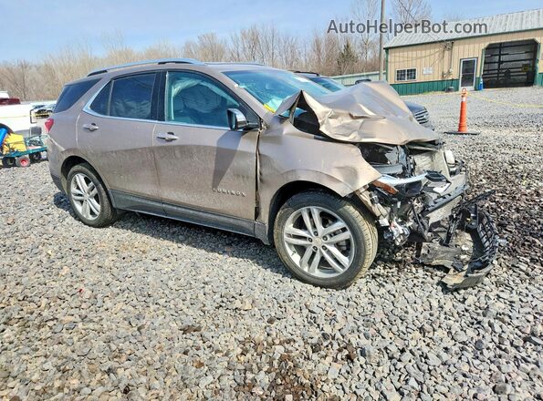 2GNAXYEX3K6271043 2019 CHEVROLET EQUINOX Желто-коричневый Передняя правая четверть