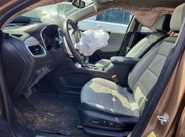 2GNAXYEX3K6271043 2019 CHEVROLET EQUINOX Желто-коричневый Вид салона спереди