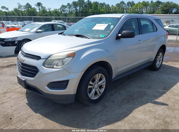 2GNFLEEK3G6223540 2016 CHEVROLET EQUINOX Silver წინა მარცხენა ხედი სამი მეოთხედიდან