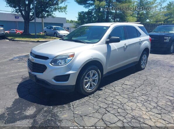 2GNFLEEK3H6314177 2017 CHEVROLET EQUINOX Silver წინა მარცხენა ხედი სამი მეოთხედიდან