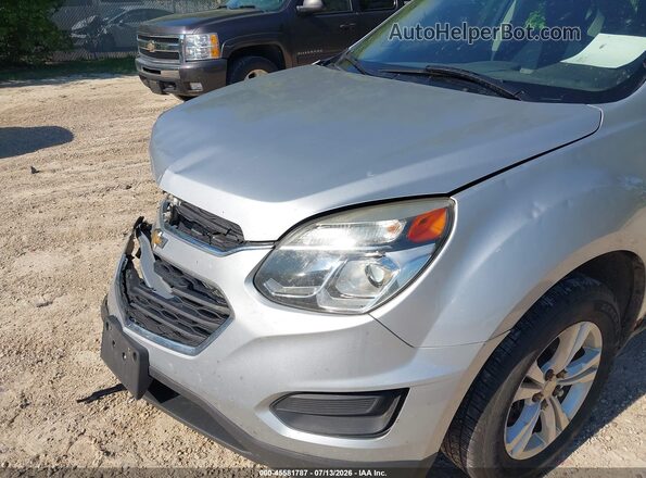 2GNFLEEK6G6200883 2016 CHEVROLET EQUINOX Silver Widok z przodu