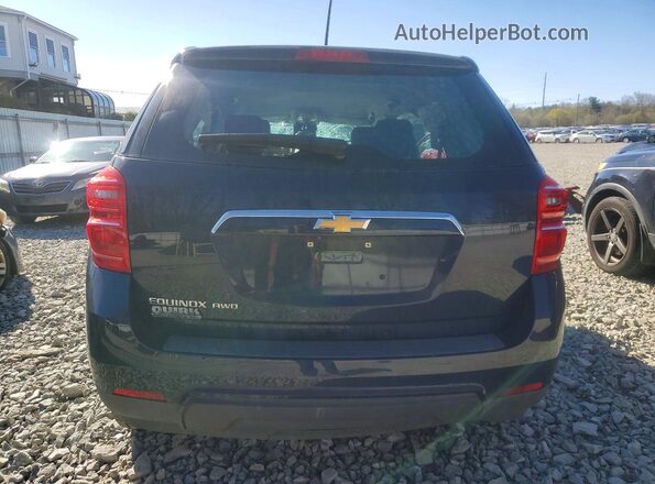 2GNFLEEK6H6301021 2017 CHEVROLET EQUINOX Синий Вид сзади