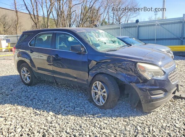 2GNFLEEK6H6301021 2017 CHEVROLET EQUINOX Синий Передняя правая четверть
