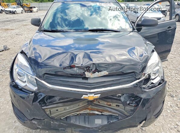2GNFLEEK8G6138192 2016 CHEVROLET EQUINOX Black ძრავის განყოფილების ხედი