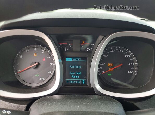 2GNFLEEK8G6138192 2016 CHEVROLET EQUINOX Black ხელსაწყოთა პანელის ხედი