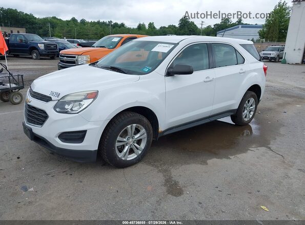 2GNFLEEK9G6226541 2016 CHEVROLET EQUINOX White წინა მარცხენა ხედი სამი მეოთხედიდან