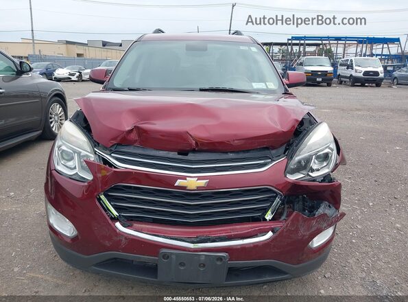 2GNFLFE39G6158403 2016 CHEVROLET EQUINOX Maroon Instrument cluster view