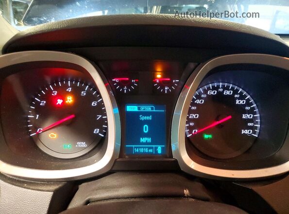 2GNFLFE3XG6182452 2016 CHEVROLET EQUINOX Blue Սարքավորումների վահանակի տեսք