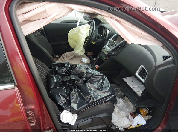 2GNFLFEK1H6186933 2017 CHEVROLET EQUINOX Темно-бордовый Вид салона спереди