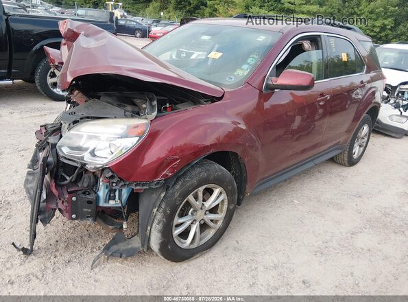 2GNFLFEK1H6186933 2017 CHEVROLET EQUINOX Темно-бордовый Передняя левая четверть