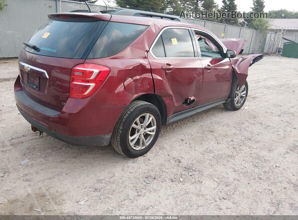2GNFLFEK1H6186933 2017 CHEVROLET EQUINOX Темно-бордовый Задняя правая четверть