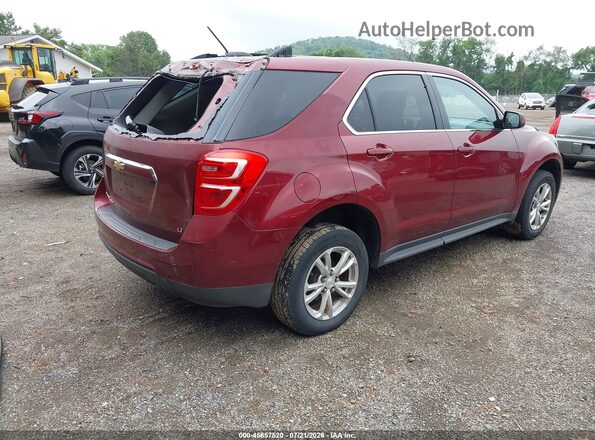 2GNFLFEK9H6131579 2017 CHEVROLET EQUINOX Maroon უკანა მარჯვენა