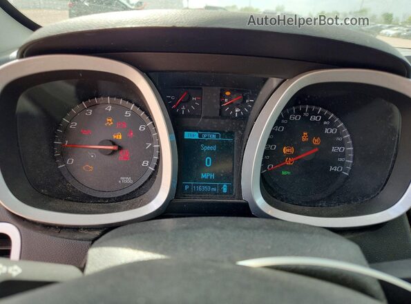 2GNFLGE32G6131386 2016 CHEVROLET EQUINOX Maroon Instrument cluster view