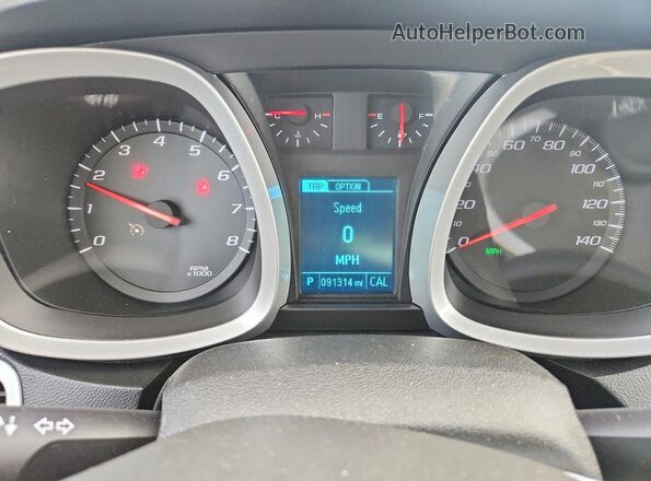 2GNFLGE33G6232663 2016 CHEVROLET EQUINOX Black Instrument cluster view