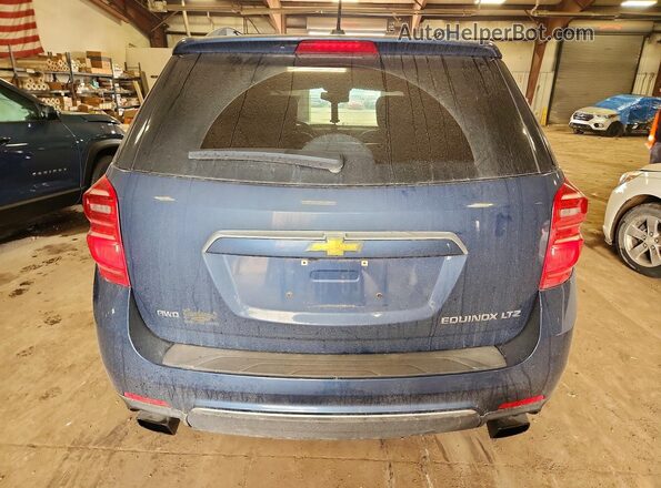 2GNFLGE36G6287026 2016 CHEVROLET EQUINOX Blue Widok z tyłu