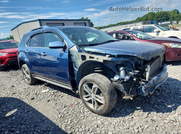 2GNFLGEK2H6185618 2017 CHEVROLET EQUINOX Blue Передня права чверть