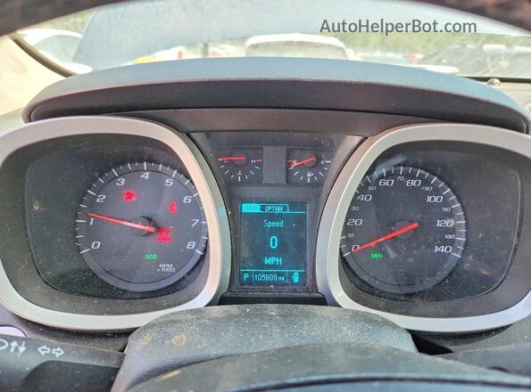 2GNFLGEK2H6185618 2017 CHEVROLET EQUINOX Blue Вид щитка приладів