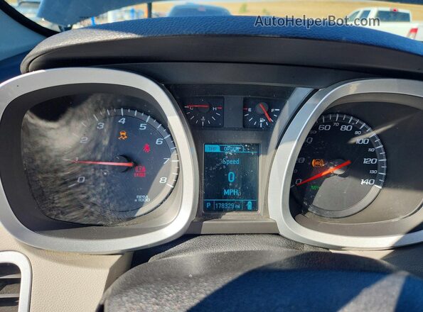 2GNFLGEK4H6320663 2017 CHEVROLET EQUINOX Black Instrument cluster view