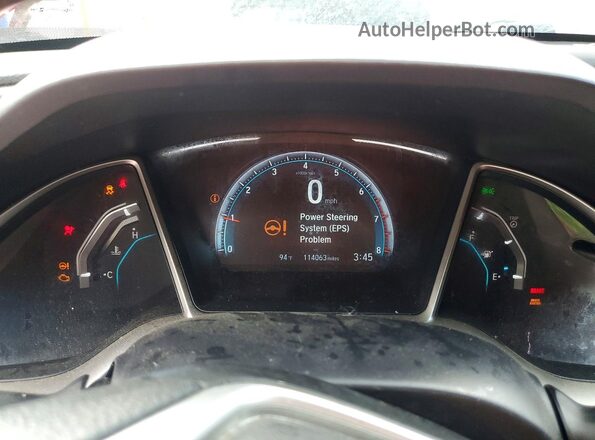 2HGFC1E37HH638121 2017 HONDA CIVIC Red Vista del cuadro de instrumentos