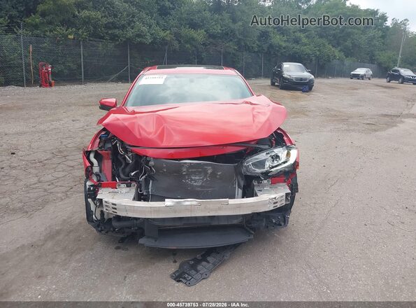 2HGFC1E38HH633302 2017 HONDA CIVIC Red Widok zestawu wskaźników