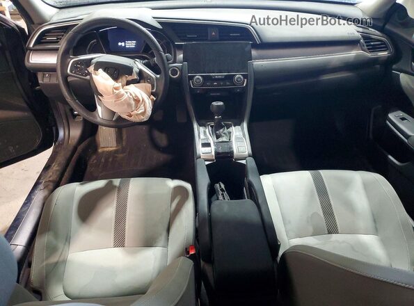 2HGFC1E39HH643756 2017 HONDA CIVIC Blue Widok deski rozdzielczej
