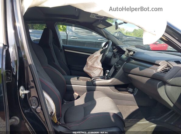 2HGFC1E50HH702310 2017 HONDA CIVIC Black Widok wnętrza z przodu