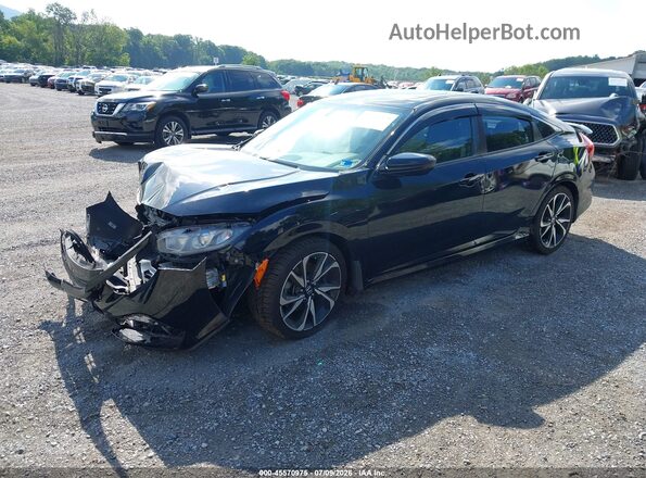 2HGFC1E50HH702310 2017 HONDA CIVIC Black Przód lewy