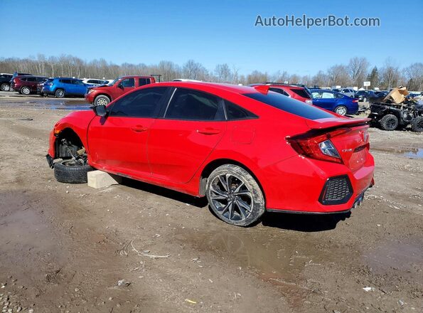 2HGFC1E50JH700787 2018 HONDA CIVIC Red Rear left