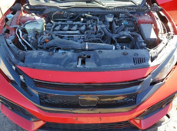 2HGFC1E50JH700787 2018 HONDA CIVIC Red Rear interior view