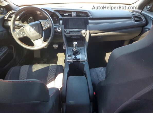 2HGFC1E50JH700787 2018 HONDA CIVIC Red Dashboard view