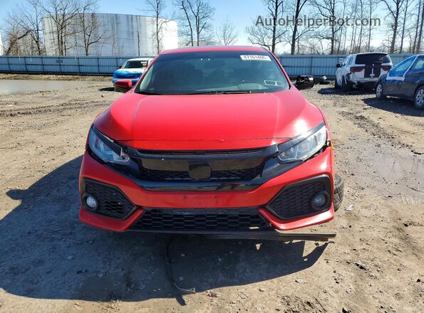 2HGFC1E50JH700787 2018 HONDA CIVIC Red Front view