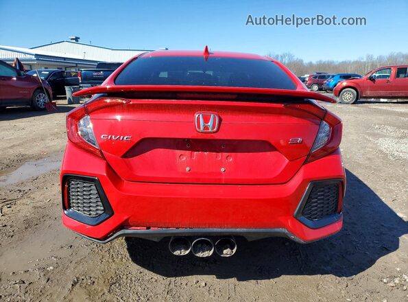 2HGFC1E50JH700787 2018 HONDA CIVIC Red Rear view
