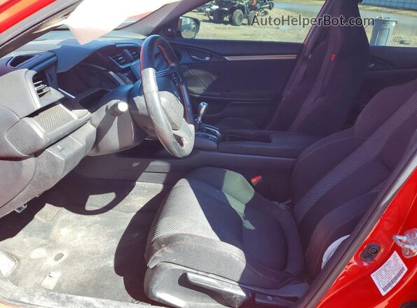 2HGFC1E50JH700787 2018 HONDA CIVIC Red Front interior view