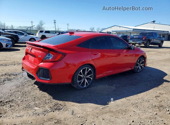 2HGFC1E50JH700787 2018 HONDA CIVIC Red Rear right