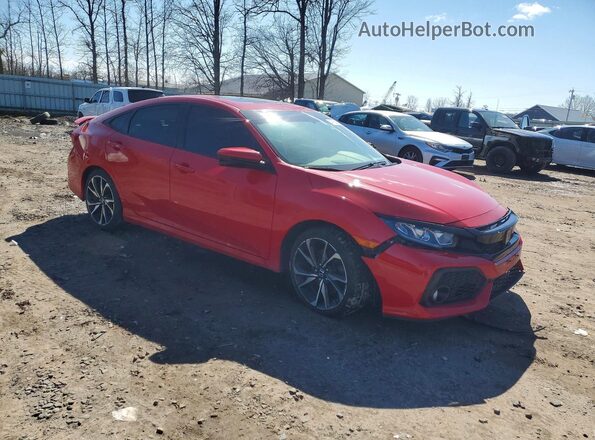 2HGFC1E50JH700787 2018 HONDA CIVIC Red Front right