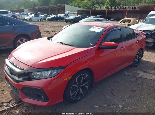 2HGFC1E50JH700790 2018 HONDA CIVIC Red Vista tres cuartos delantera izquierda