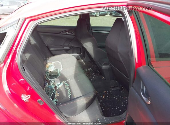2HGFC1E50JH700790 2018 HONDA CIVIC Red Vista de la etiqueta del VIN