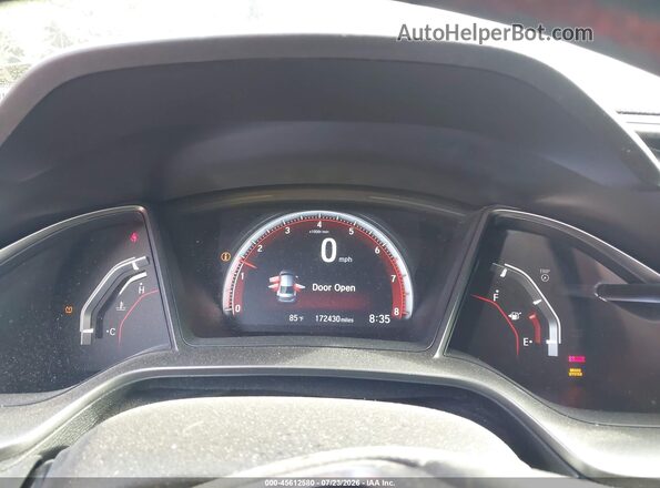 2HGFC1E50JH700790 2018 HONDA CIVIC Red Vista de los asientos traseros