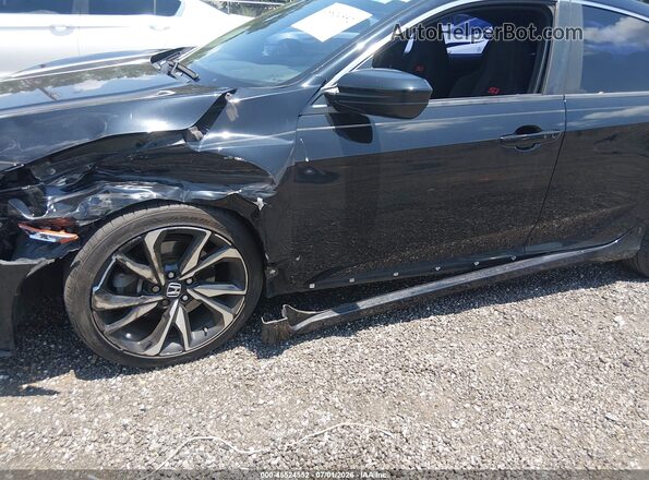 2HGFC1E50JH701535 2018 HONDA CIVIC Black Widok z przodu